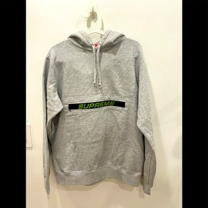 Brand new Supreme logo hooded sweatshirt